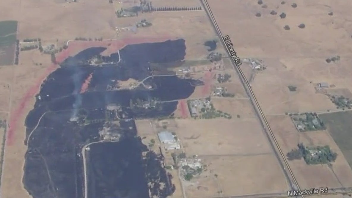 Wildfires across Northern California, Central Valley